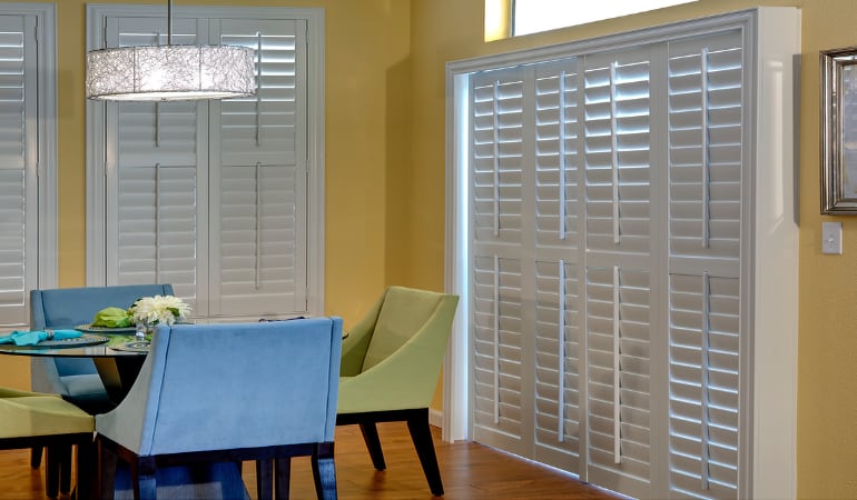 Patio Doors with Plantation Shutters in Las Vegas